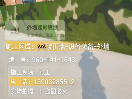江北 迷彩漆喷涂价格（按平方米计费）